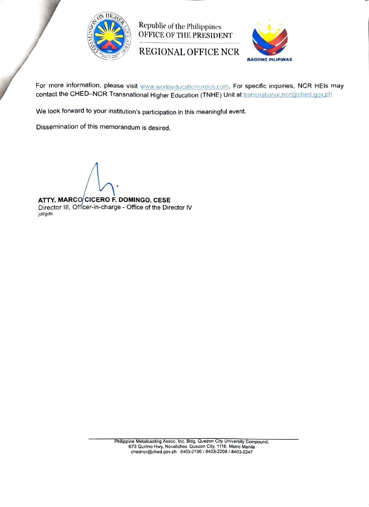 SupportingLetter MRPTNI